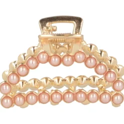 Solida Haarklammer gold Perlen