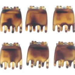 Solida Haarklammer havanna klein matt 6 Stück