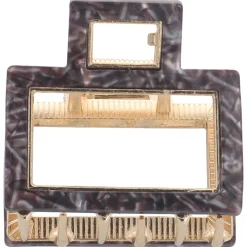 Solida Haarklammer rechteckig bordeaux