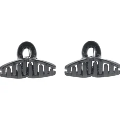 Solida Haarklammer schwarz shiny 2 Stück