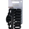 Solida Haarklammer schwarz non slip Silikon
