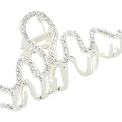 Solida Haarklammer Strass Gold