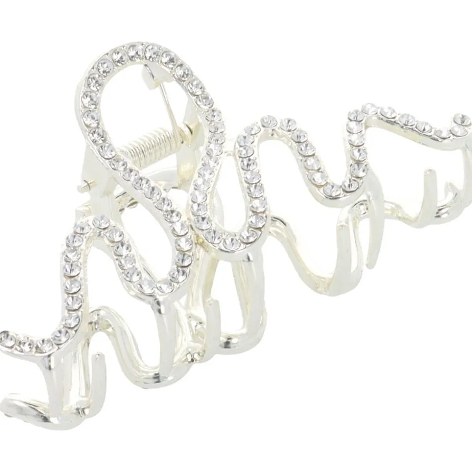 Solida Haarklammer Strass Gold