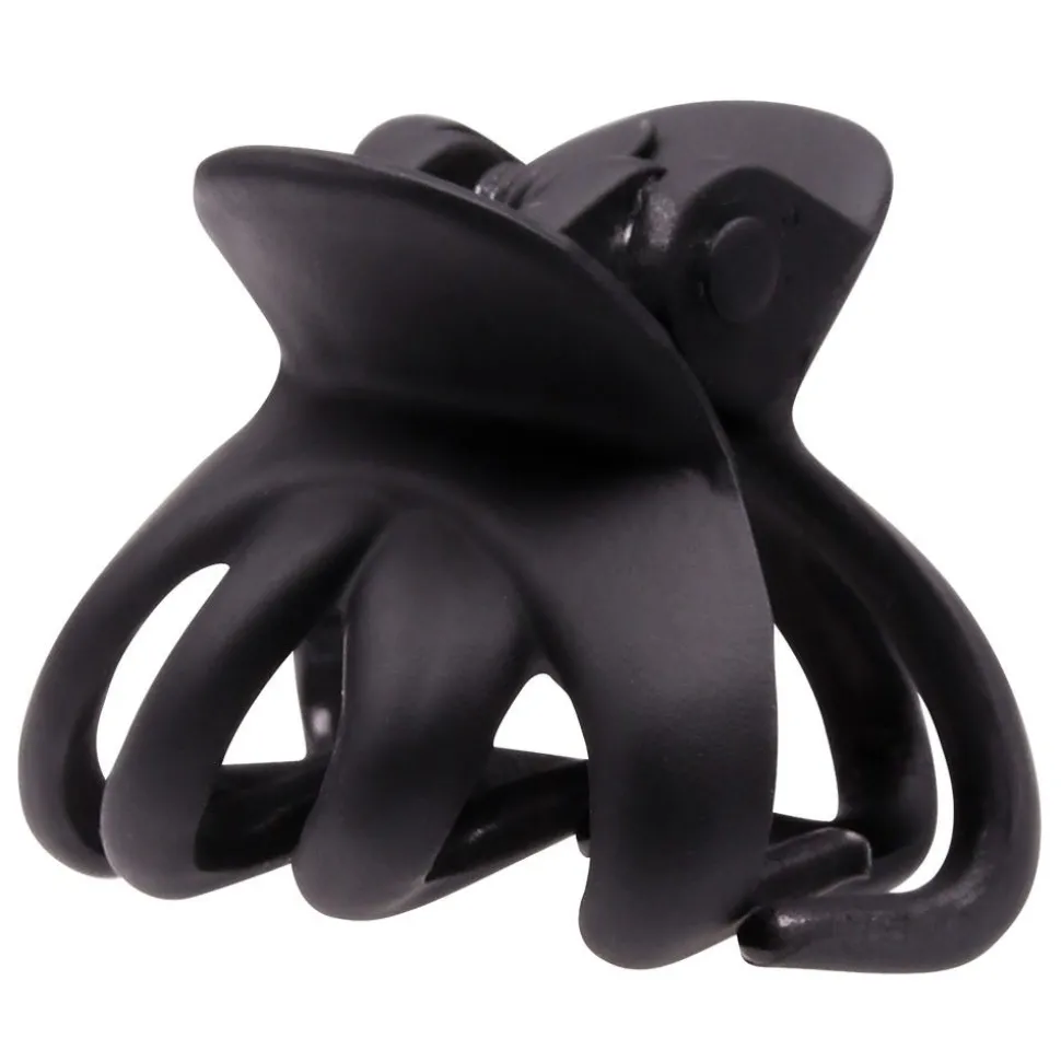 Solida Haarklammern matt schwarz 2 Stück