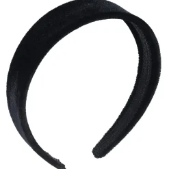 Solida Haarreifen Samt schwarz glatt