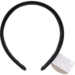 Solida Haarreifen Samt schwarz glatt