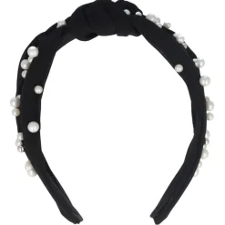 Solida Haarreifen schwarz mit Perlen 1 Stück