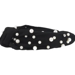 Solida Haarreifen schwarz mit Perlen 1 Stück