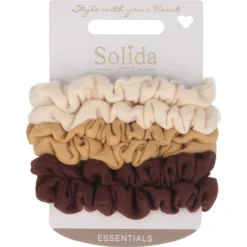 Solida Scrunchie braun 6 Stück