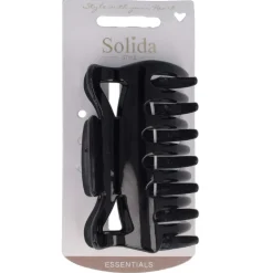 Solida Wasserwellklammer rutschfest Schwarz 10 cm