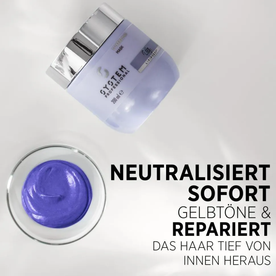 System Professional LB3 LuxeBlond Anti-Gelbstich & Reparatur Haarmaske 200 ml