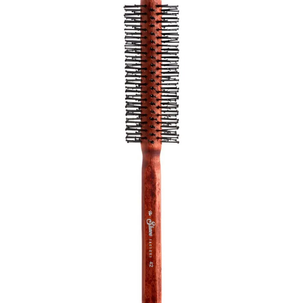 The Shave Factory Round Brush 42 Holz