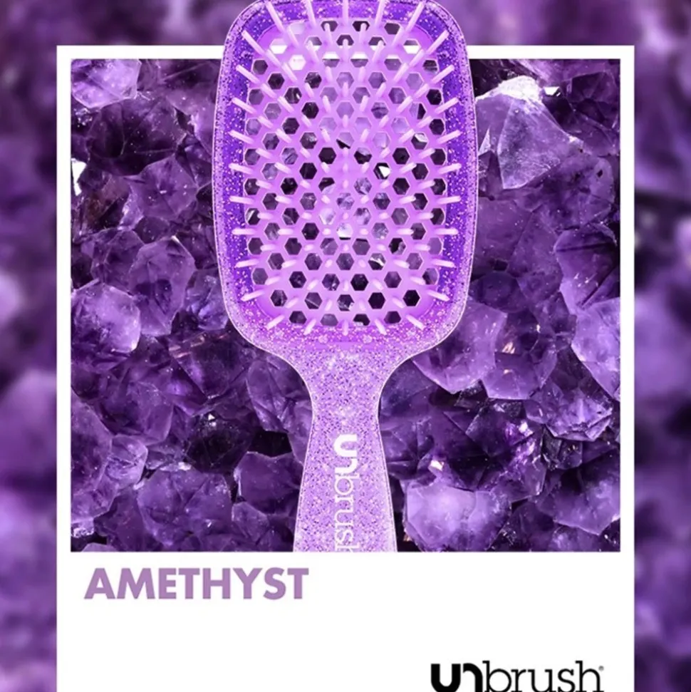 UNbrush Detangling Hair Brush Amethyst