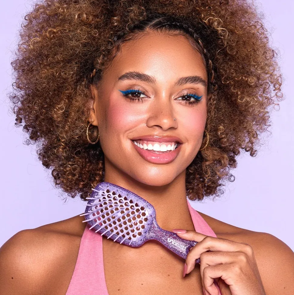 UNbrush Detangling Hair Brush Mini Amethyst