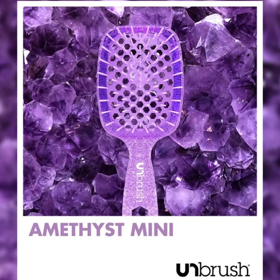 UNbrush Detangling Hair Brush Mini Amethyst
