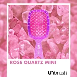UNbrush Detangling Hair Brush Mini Rose Quartz