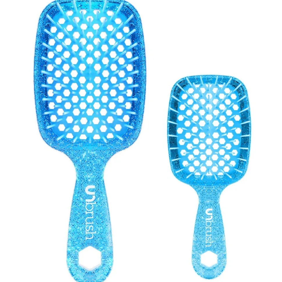 UNbrush Glitter Duo Set Sapphire Blue