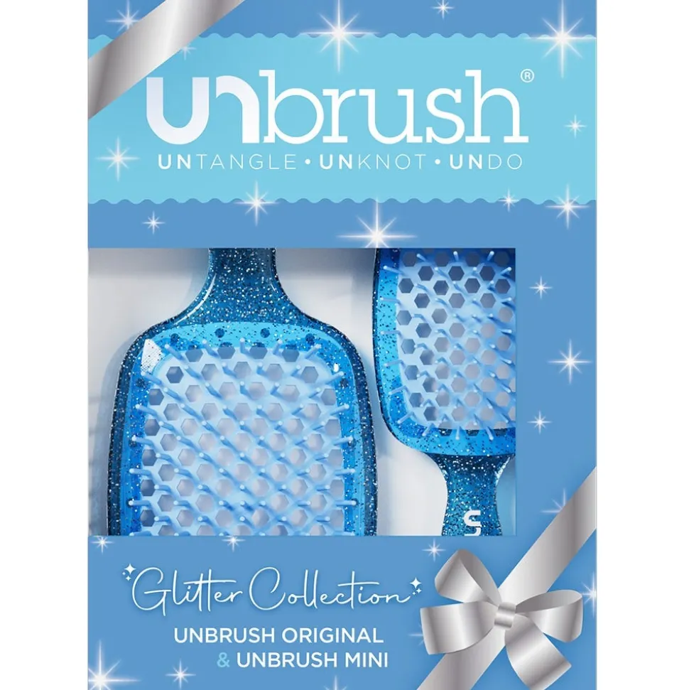 UNbrush Glitter Duo Set Sapphire Blue