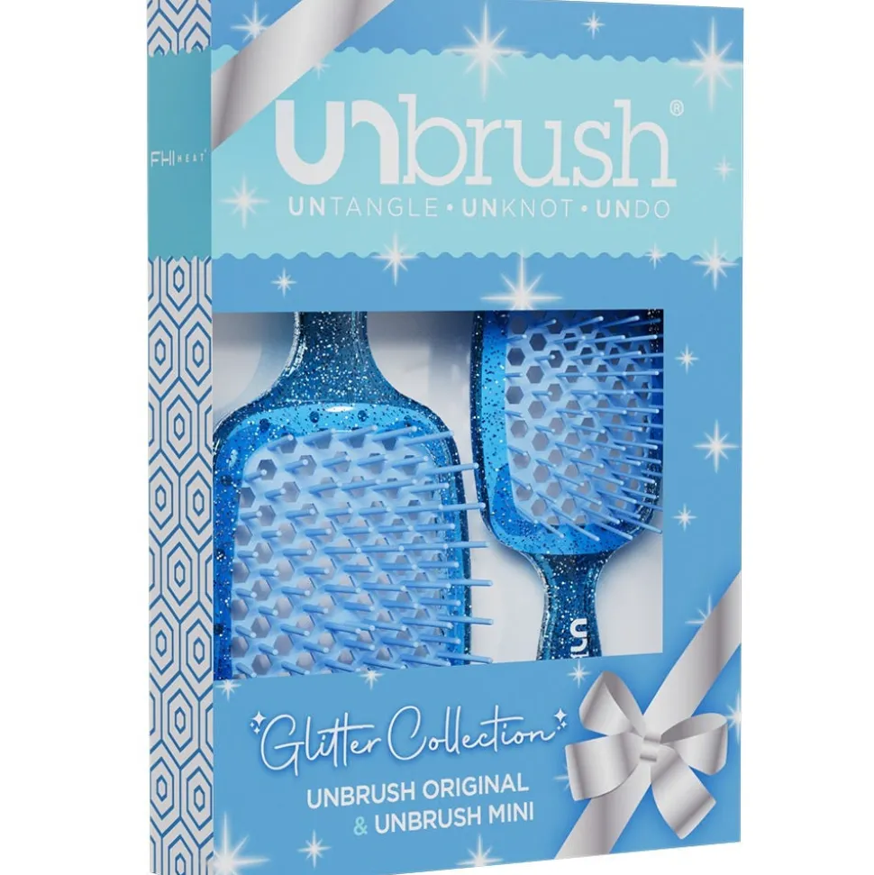 UNbrush Glitter Duo Set Sapphire Blue
