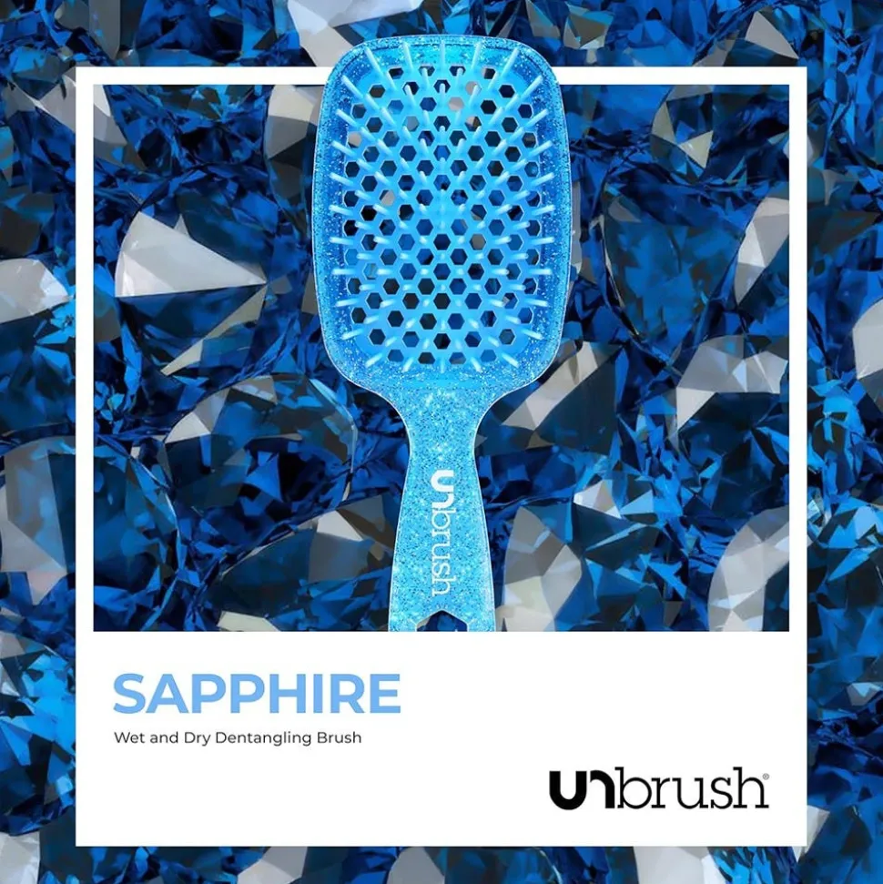 UNbrush Glitter Duo Set Sapphire Blue