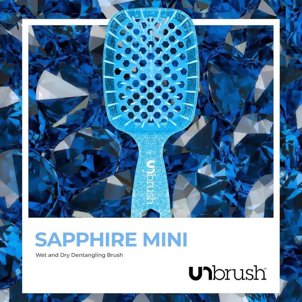 UNbrush Glitter Duo Set Sapphire Blue