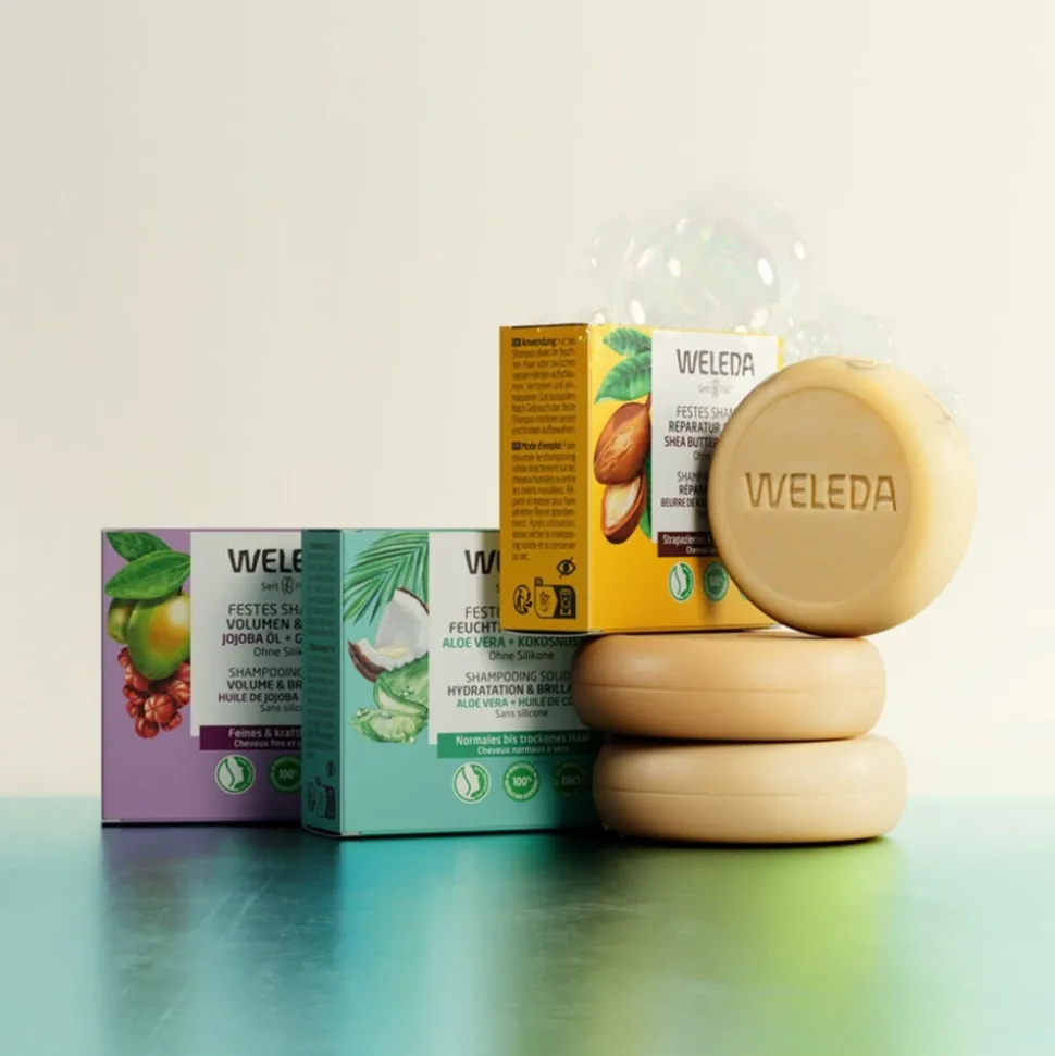 Weleda festes Shampoo Volumen & Glanz 50 g