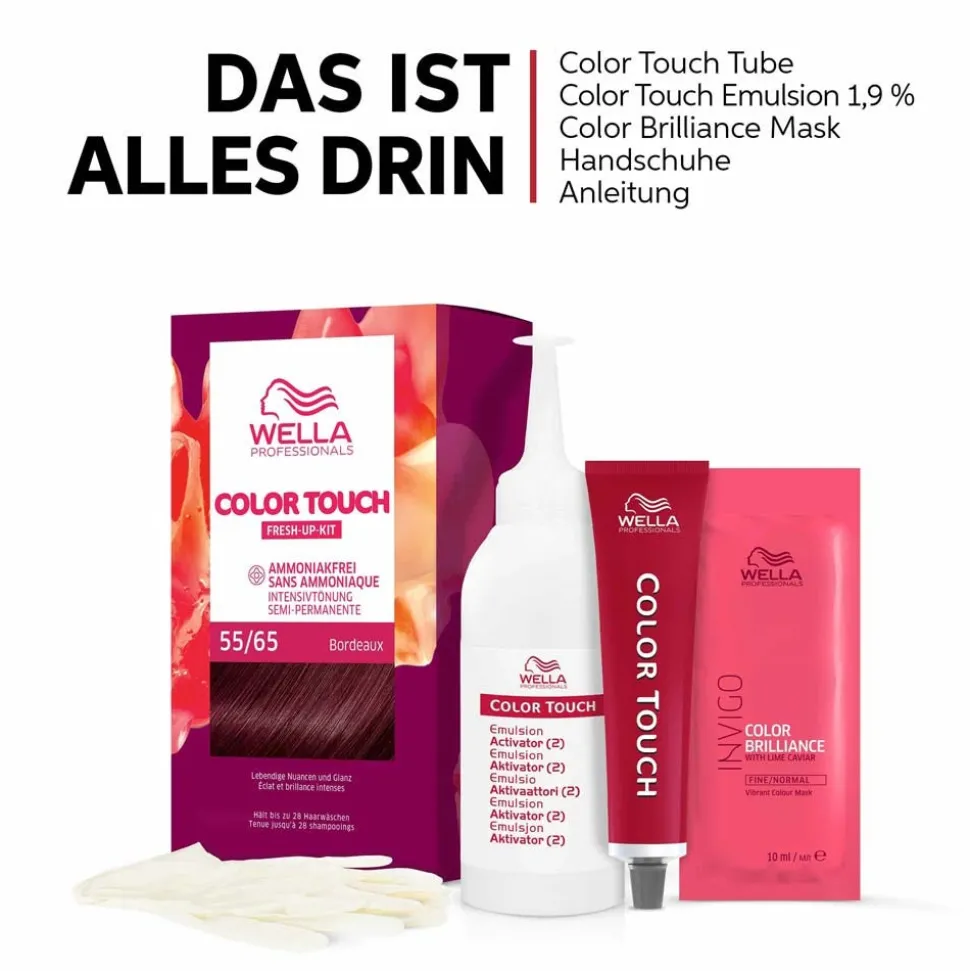Wella Color Touch Fresh-Up-Kit Intensivtönung 3/0 dunkelbraun 130 ml