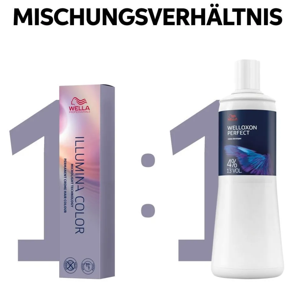 Wella Illumina 7/81 Mittelblond Perl-Asch Haarfarbe 60 ml