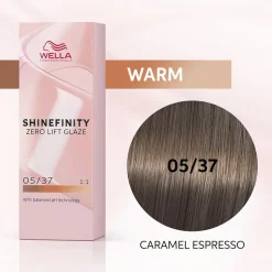 Wella Shinefinity Glaze Caramel Espresso 05/37 Haarfarbe 60 ml