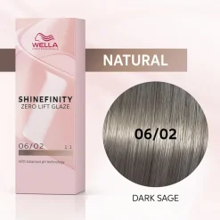 Wella Shinefinity Glaze Dark Sage 06/02 Haarfarbe 60 ml